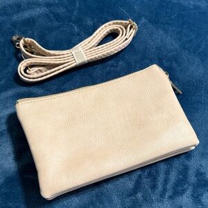 Chic Cream Wristlet Clutch